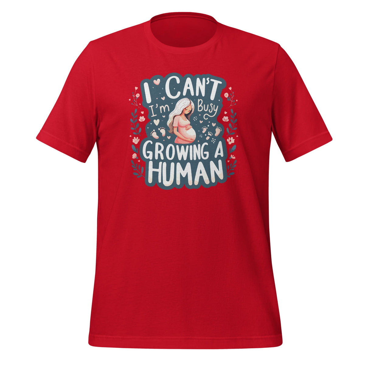 I Can't I'm Busy Growing A Human Mom Pregnancy Announcement product image 4