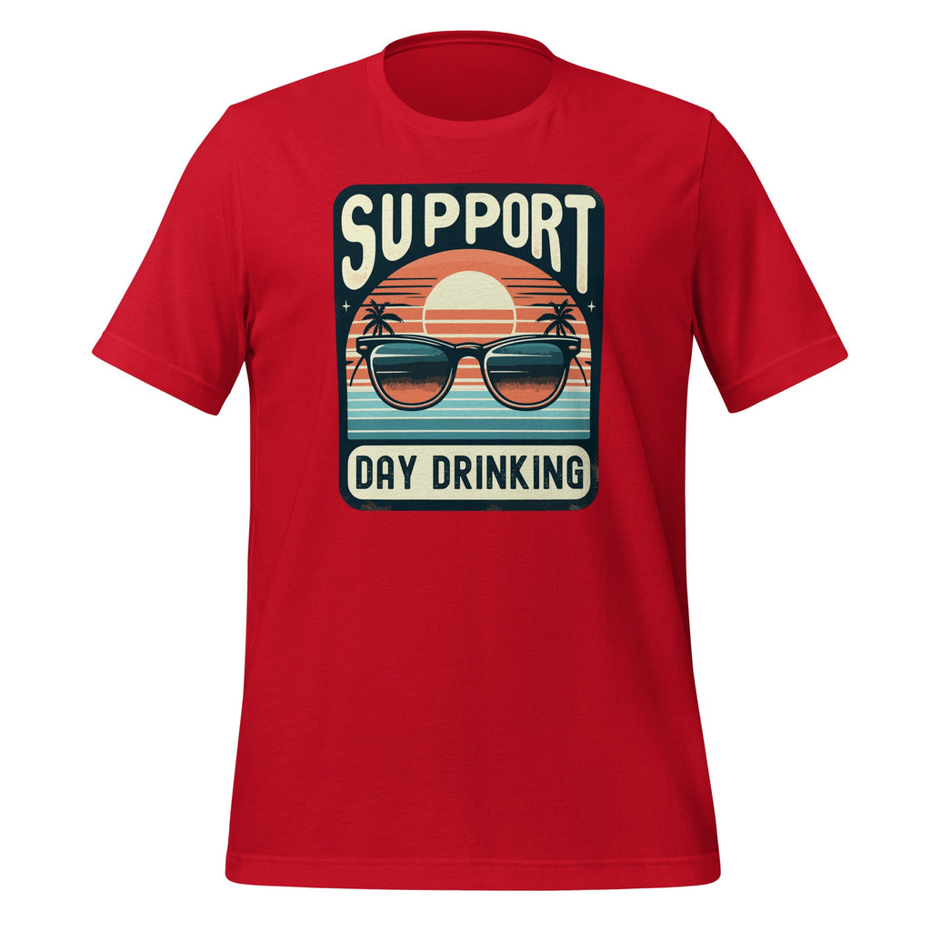 Support Day Drinking Funny Summer Beach Vacation Vintage product image 4