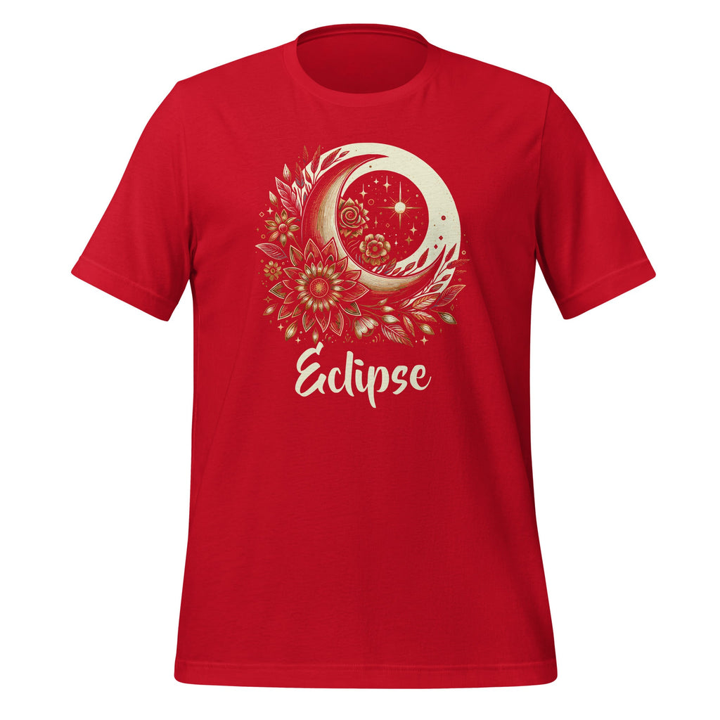 Solar Eclipse With Floral Flowers Space Graphic Art Unisex product image 4