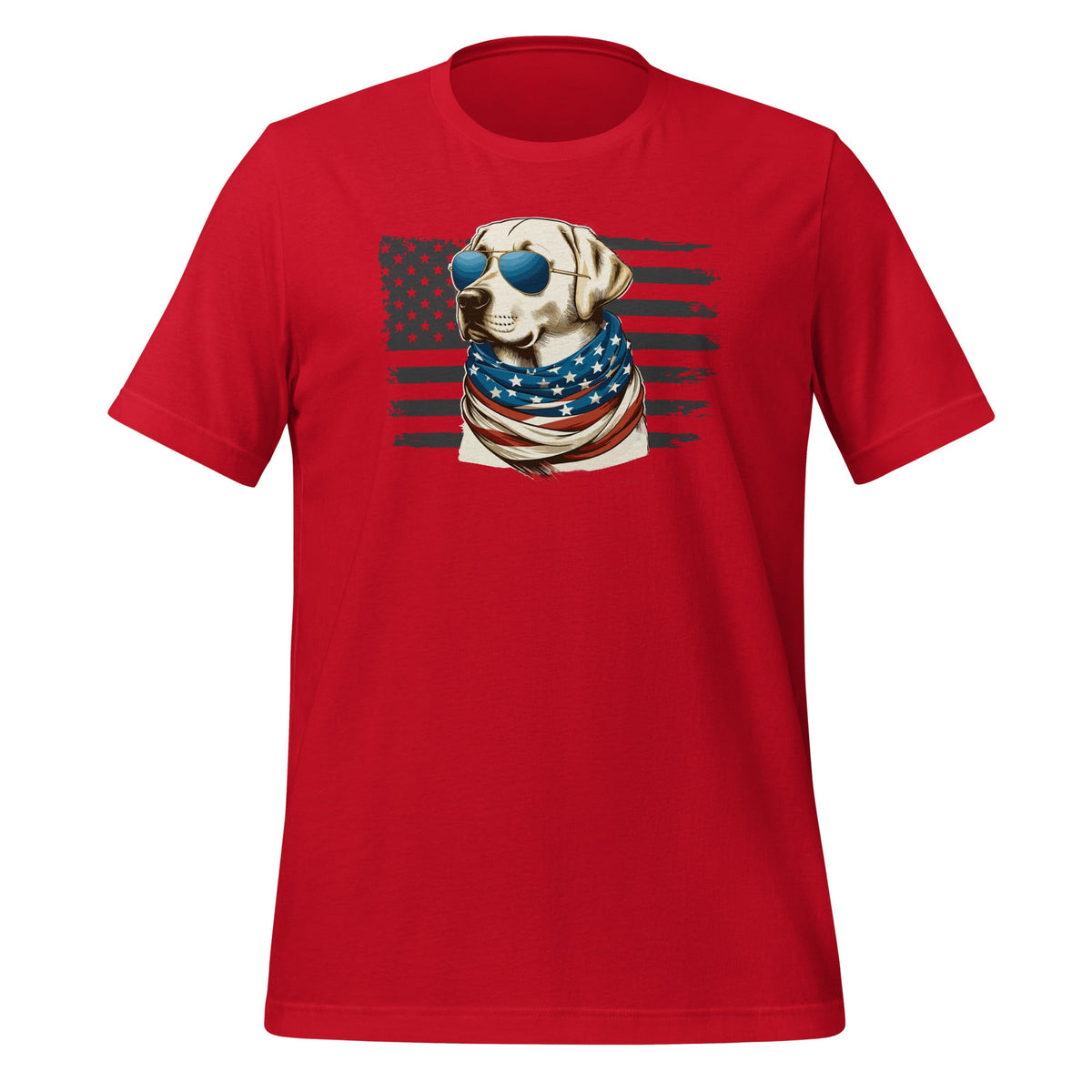 American Flag Yellow Lab Labrador 4th Of July USA Unisex product image 4