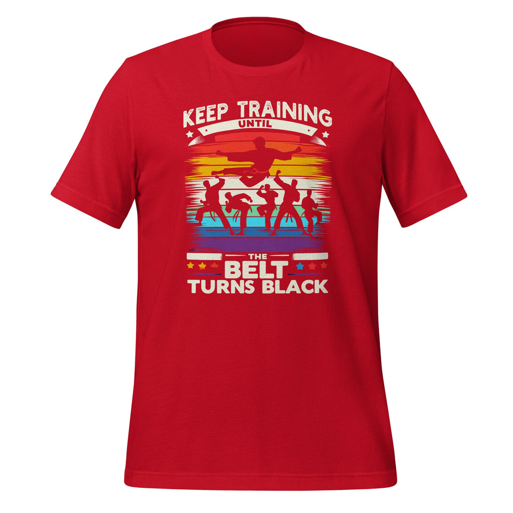 Keep Training Until The Belt Turns Black Karate Cool Art product image 4