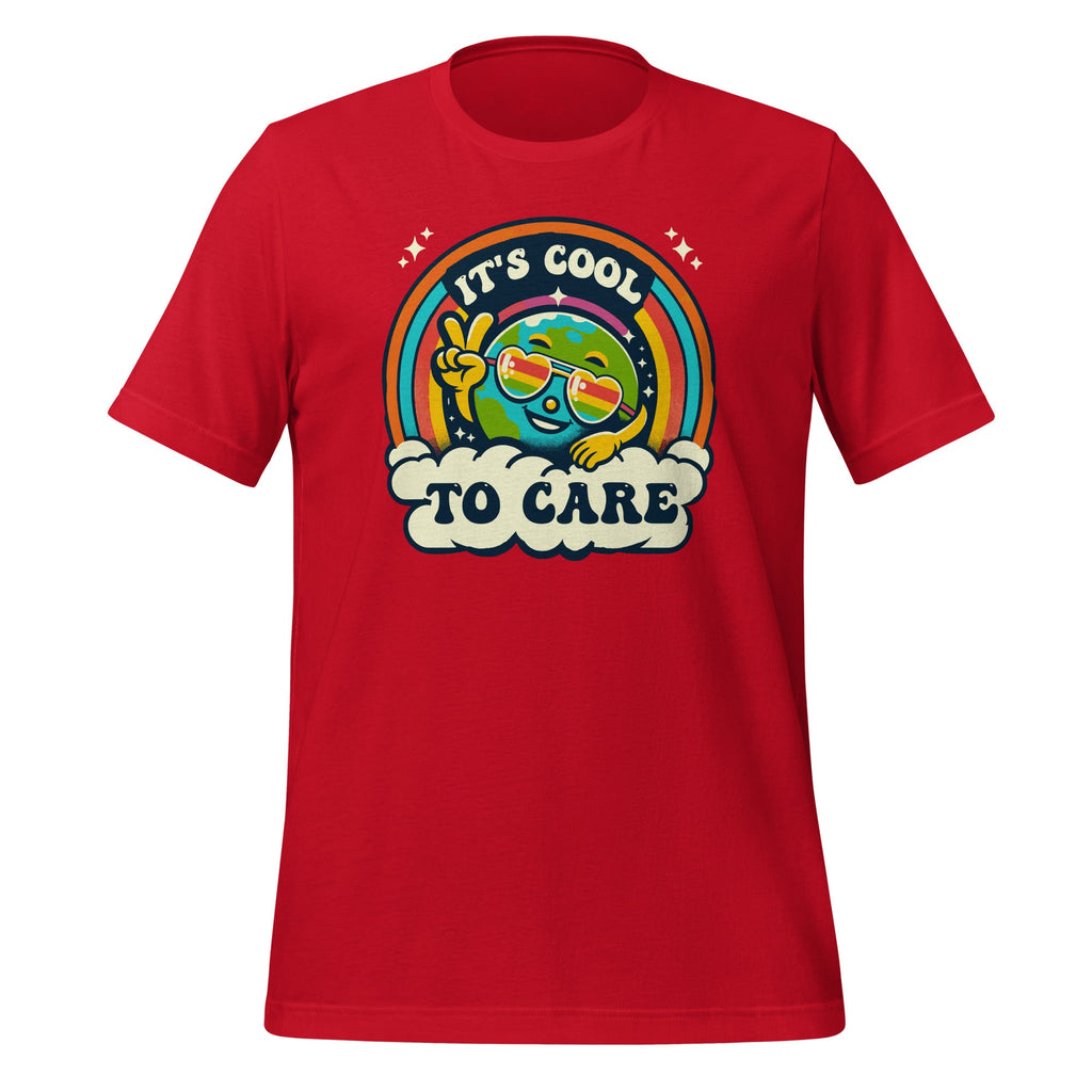 It's Cool To Care Earth Day Groovy 70s Retro Art Unisex product image 4