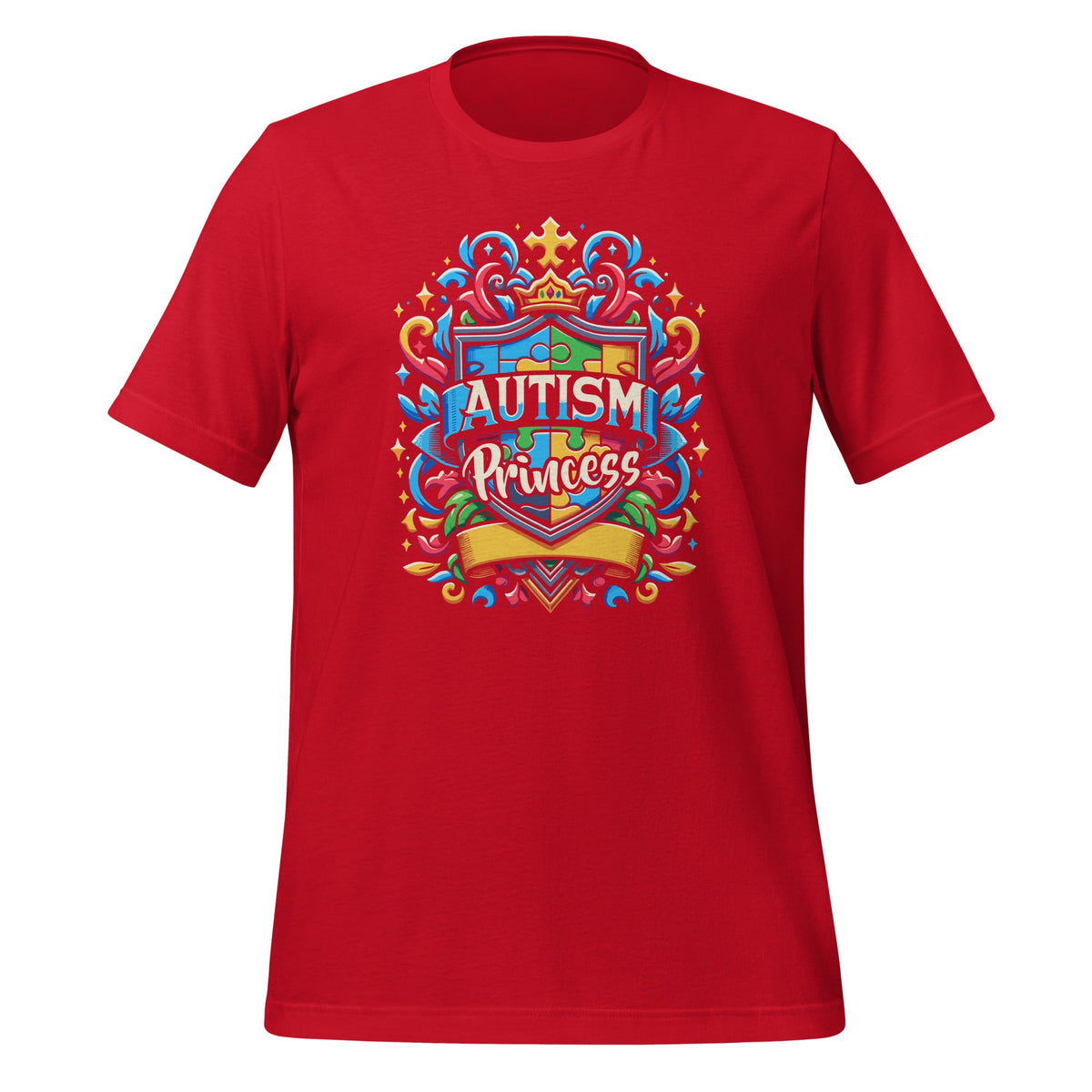 Autism Princess Autistic Puzzle Support Awareness Unisex product image 4