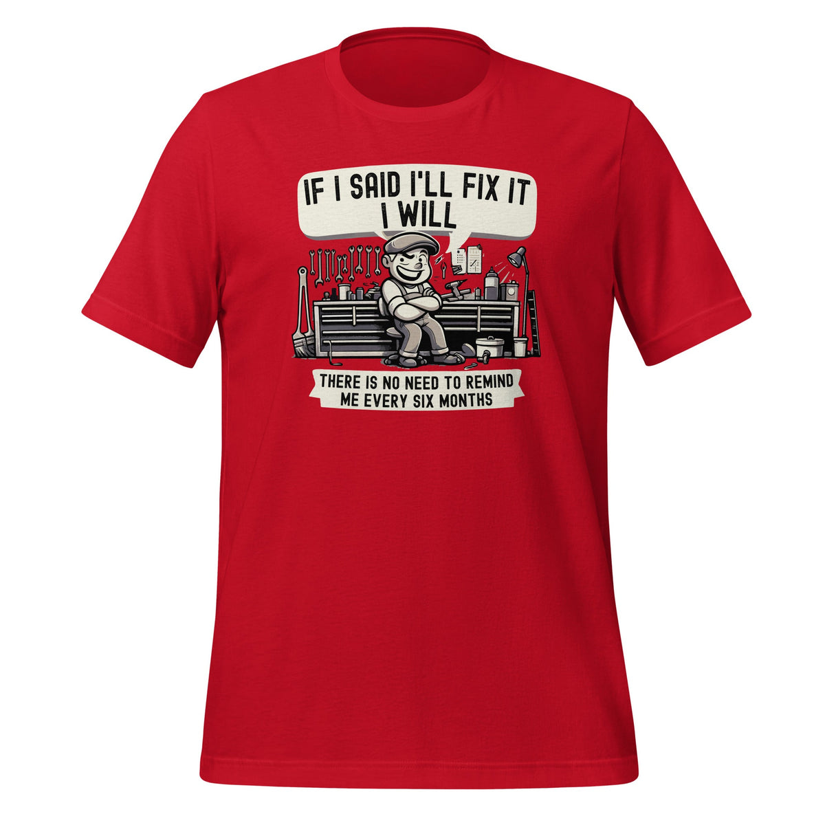 If I Said I'll Fix it I Will Funny Handyman Mechanic Unisex product image 4