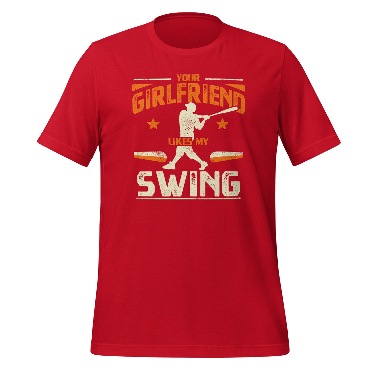 Your Girlfriend Likes My Swing Baseball Lover Funny Vintage product image 4