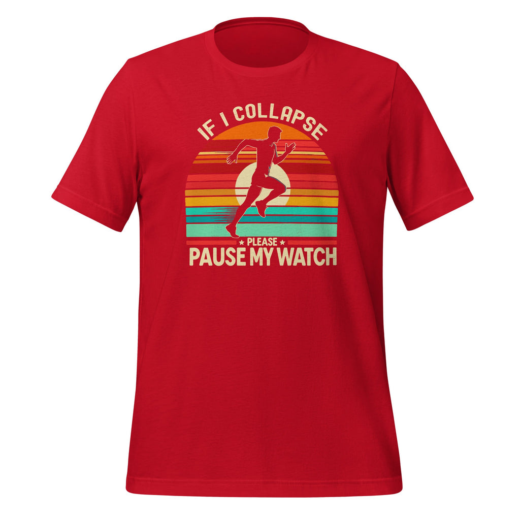 If I Collapse Please Pause My Watch Retro Funny Running product image 4