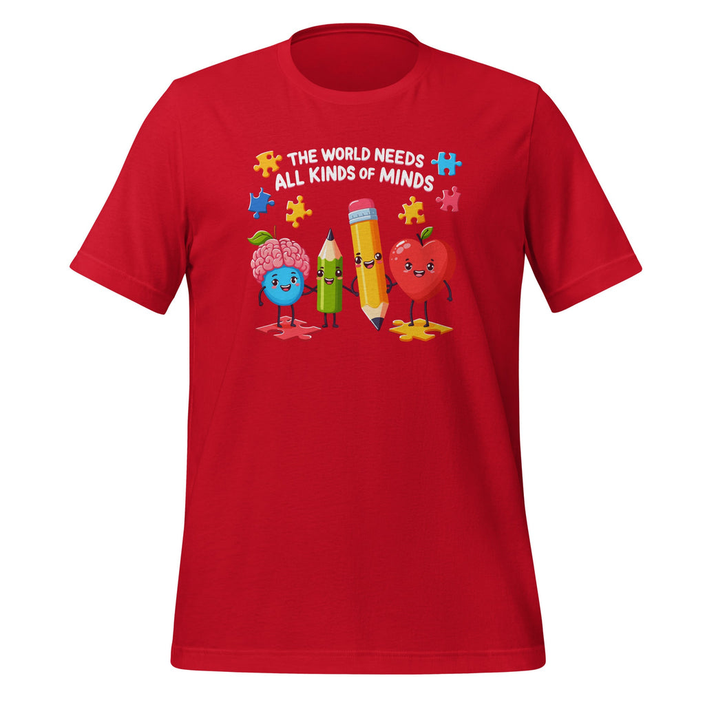 The World Needs All Kinds Of Minds Special Education Unisex product image 4