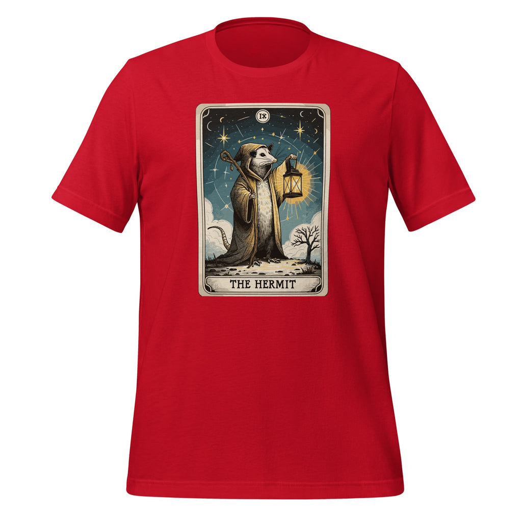IX Hermit Funny Opossum Witch Tarot Card Possum Unisex product image 4