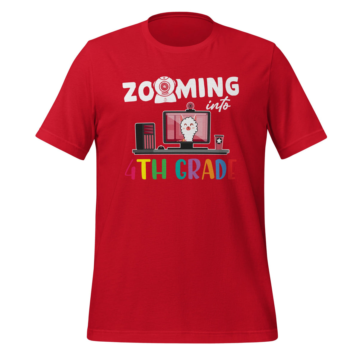 Zooming Into 4th Grade - Back To School Llama Lover product image 4
