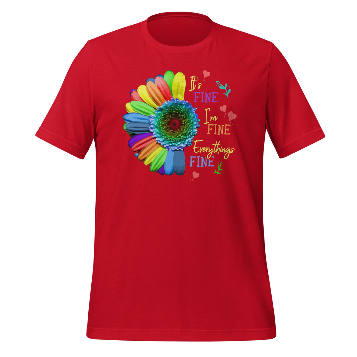 Its Fine Im Everythings - Cool Sunflower Quote Short-Sleeve product image 4