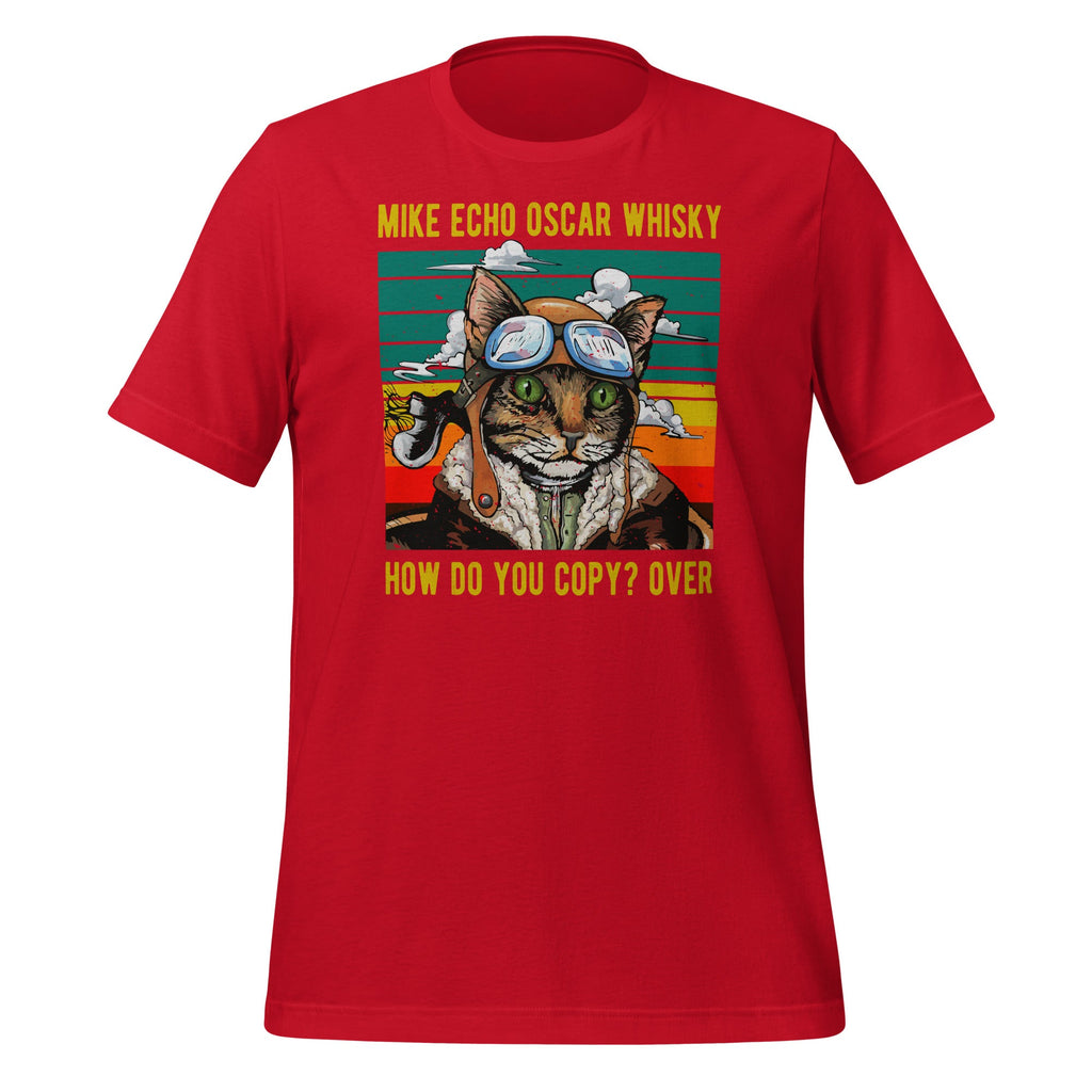 Mike Echo Oscar Whisky Cat - Funny Pun Pilot Vintage product image 4