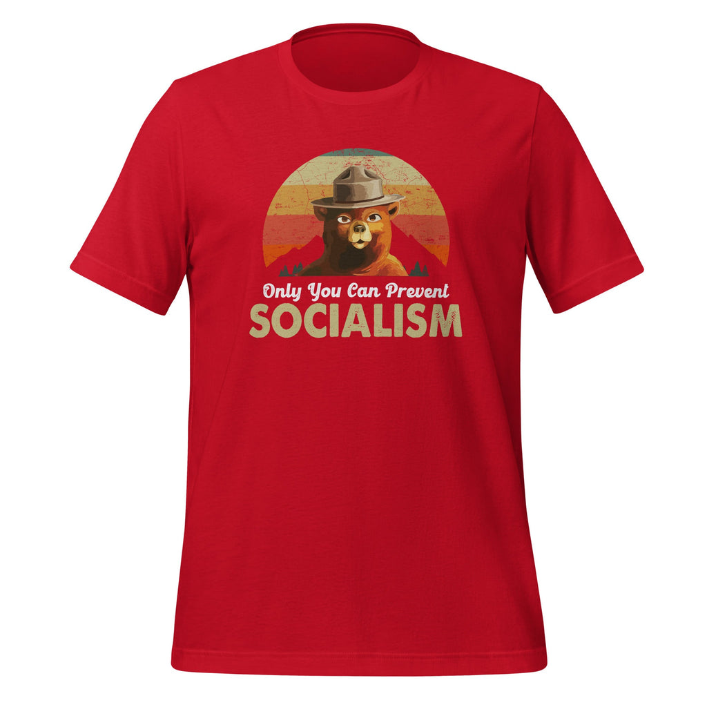 Only You Can Prevent Socialism Bear - Vintage Funny product image 4