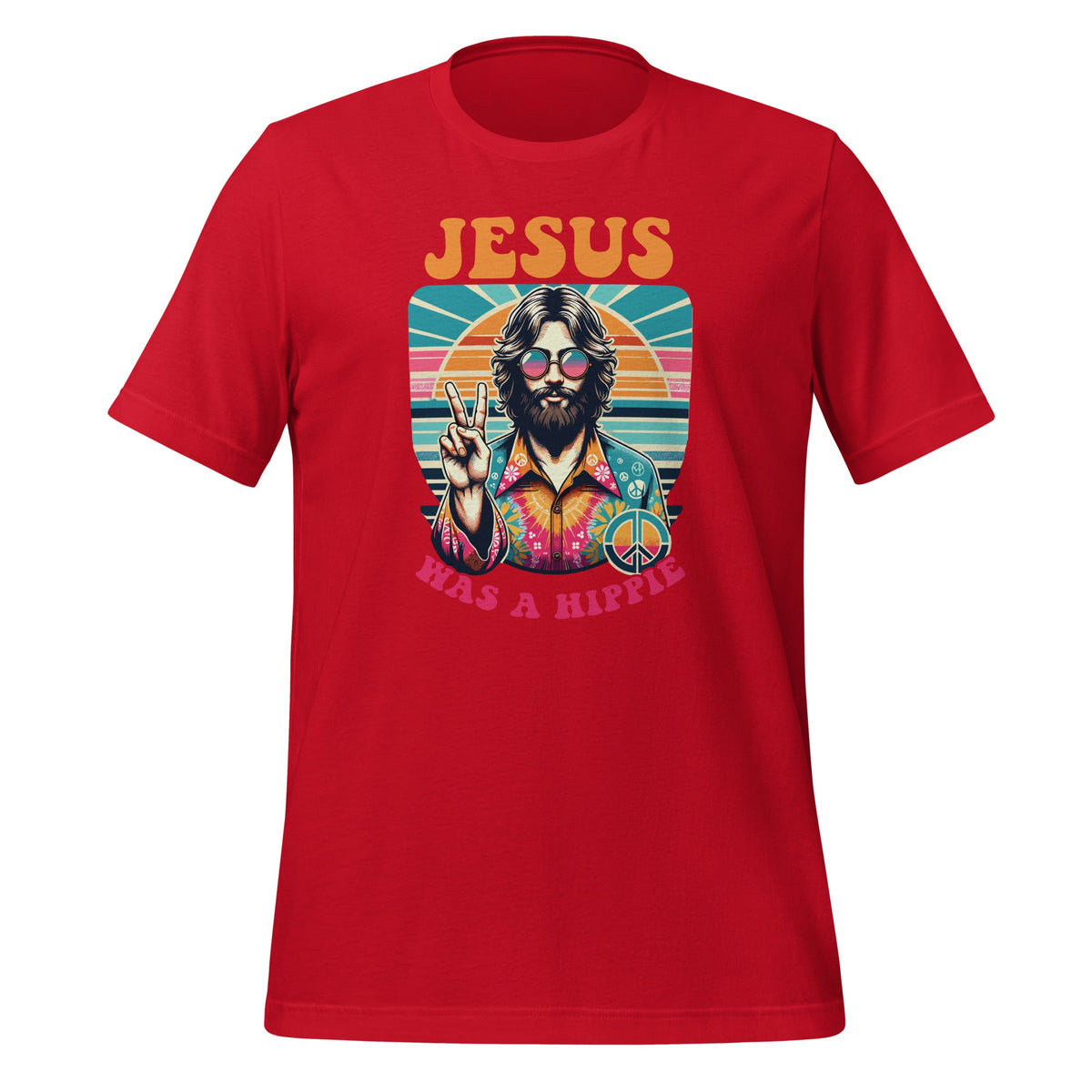 Jesus Was A Hippie Funny Groovy Christian Religious Unisex product image 4