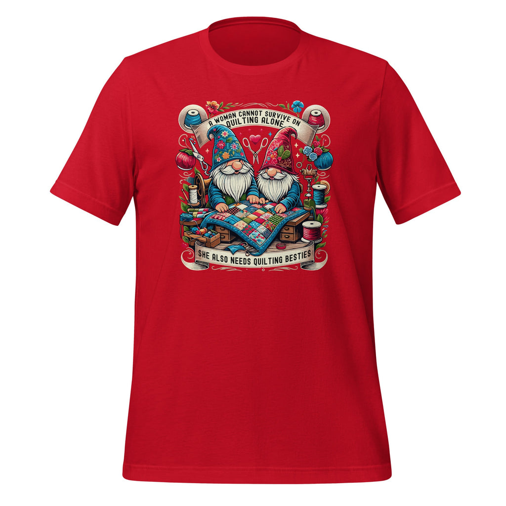 A Woman Cannot Survive On Quilting Alone Gnomes Besties product image 4