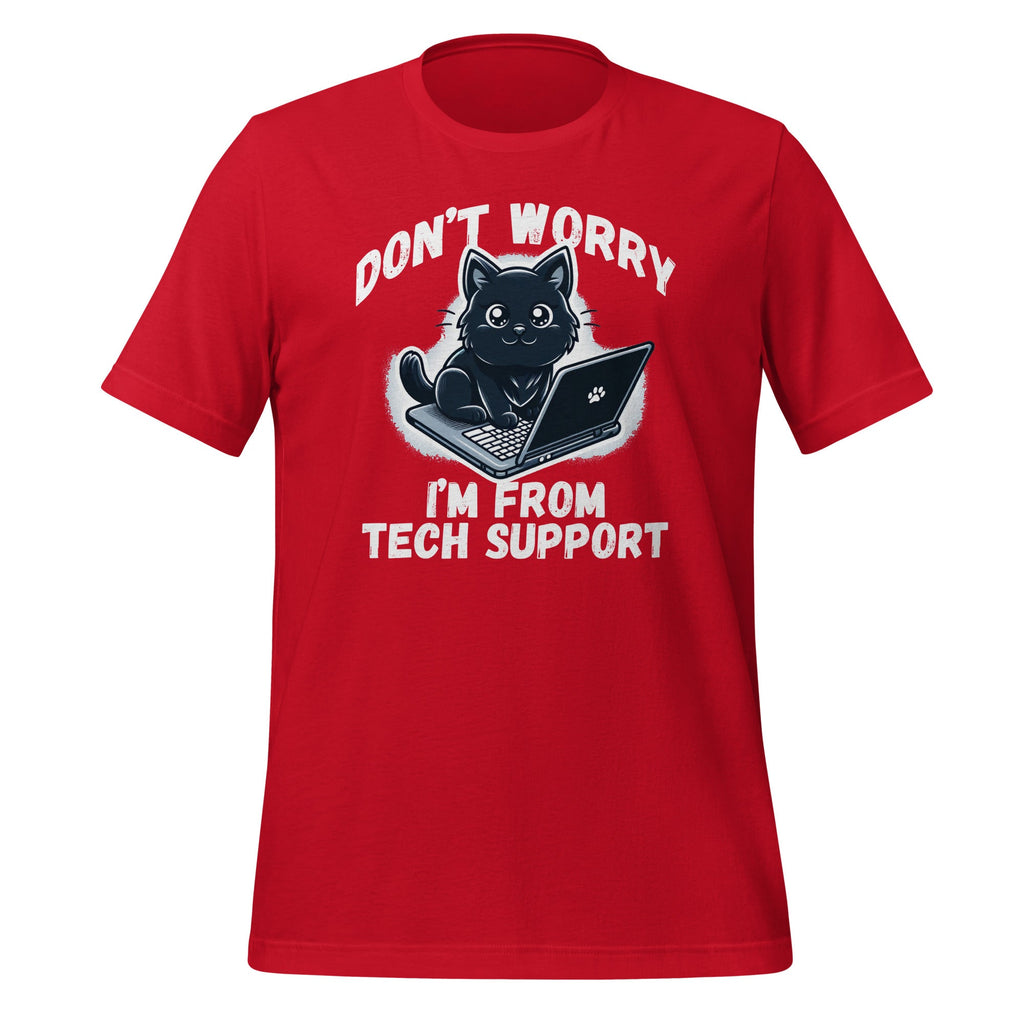 Cat Don't Worry I'm From Tech Support Sysadmin Funny Unisex product image 4