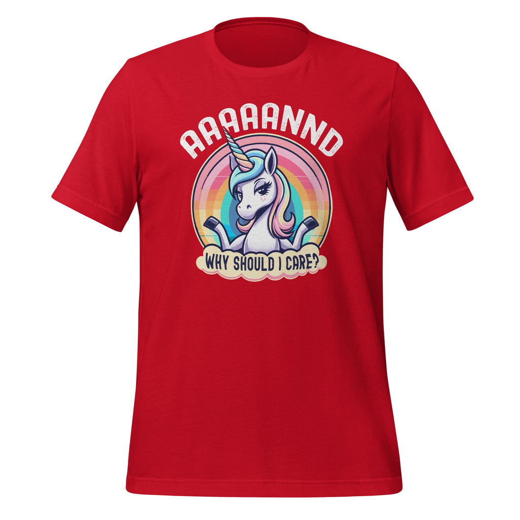 And Why Should I Care? Funny Sarcastic Unicorn Sarcasm product image 4