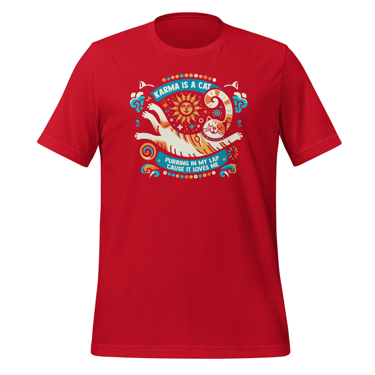 Karma Is Cat Purring In My Lap Cause It Loves Me Funny product image 4