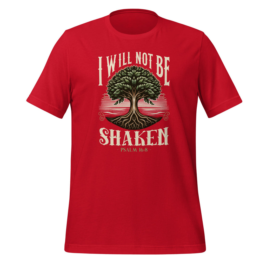I Will Not Be Shaken Psalms 16 8 Bible Verse Saying Unisex product image 4