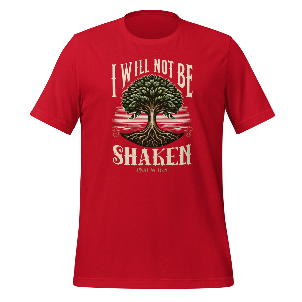 I Will Not Be Shaken Psalms 16 8 Bible Verse Saying Unisex product image 4