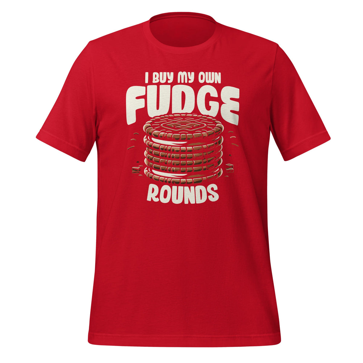 I Buy My Own Fudge Rounds Funny Food Art Unisex T-Shirt product image 4