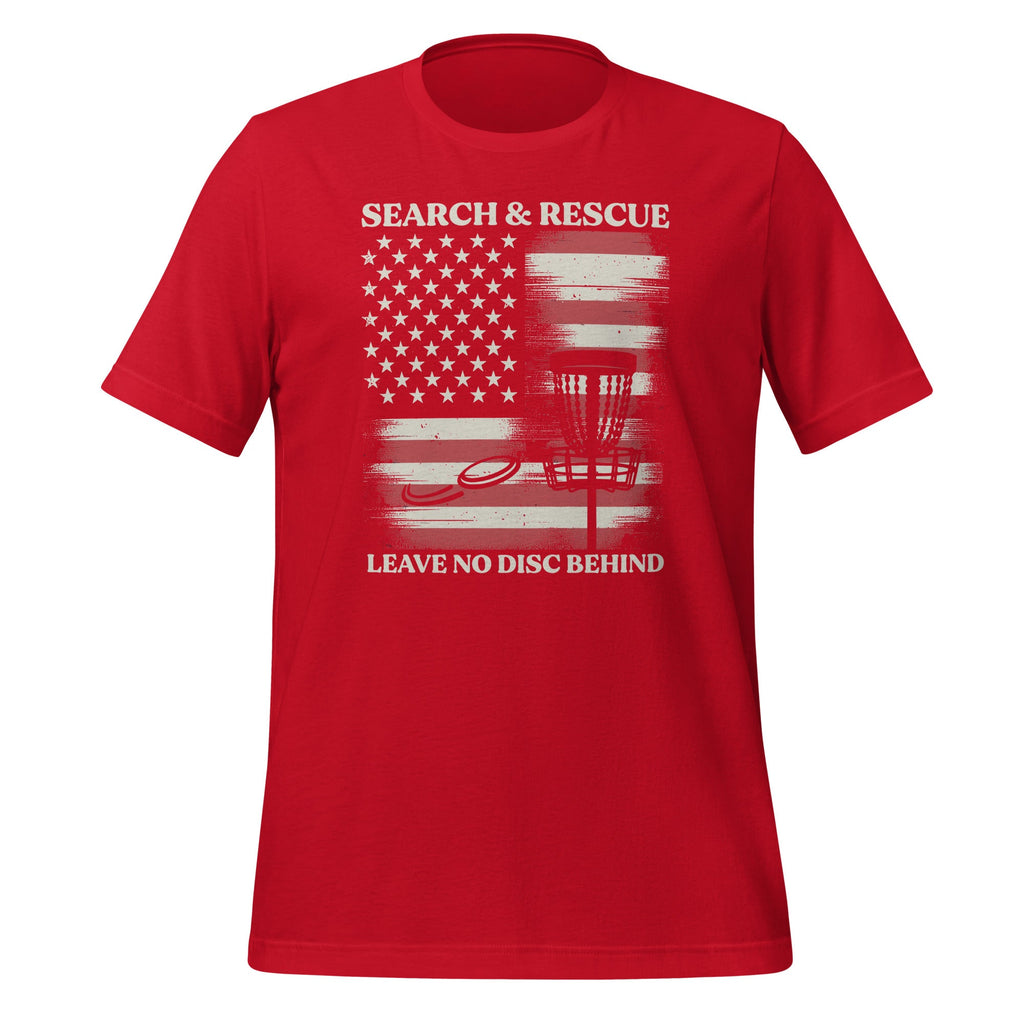 Disc Golf Search & Rescue Leave No Behind Unisex T-Shirt product image 4
