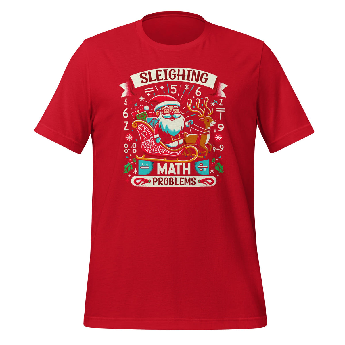 Sleighing Santa Math Problems Funny Christmas Teacher product image 3