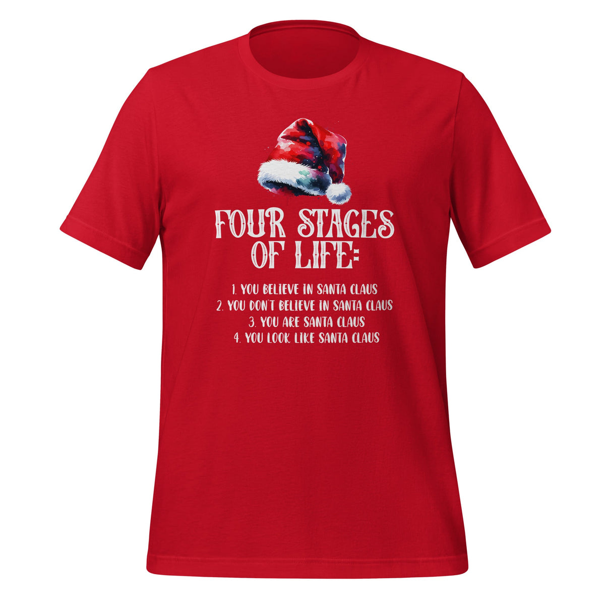 Four Stages of Life Santa Christmas Funny Meme Xmas Humor product image 3