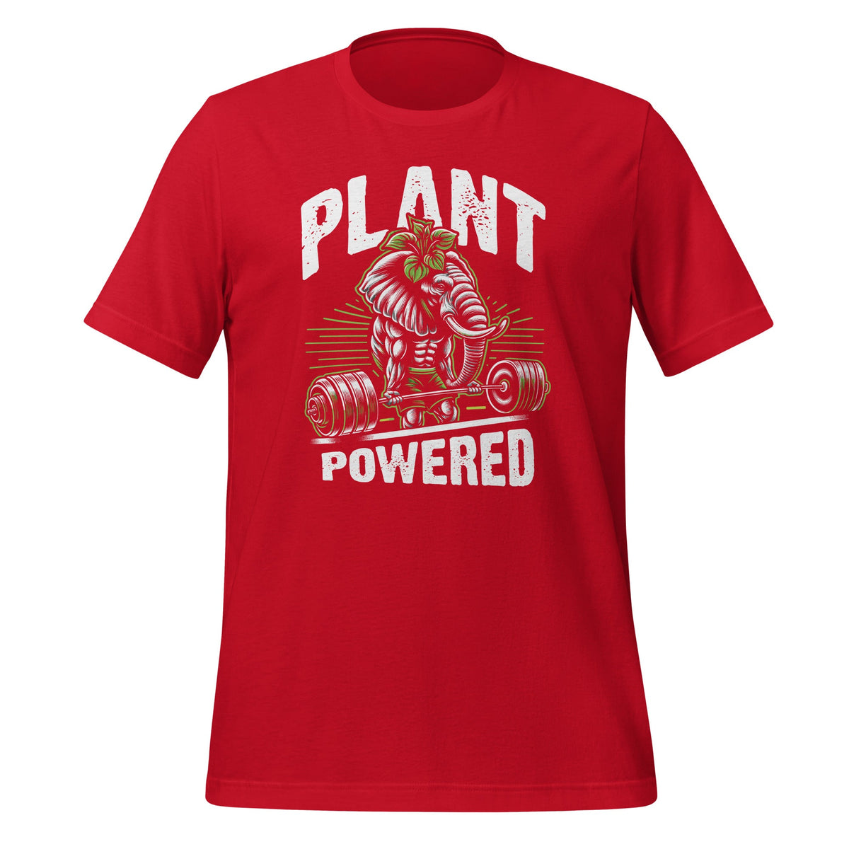 Plant Powered Vegan Elephant Funny Veganism Living Unisex product image 3