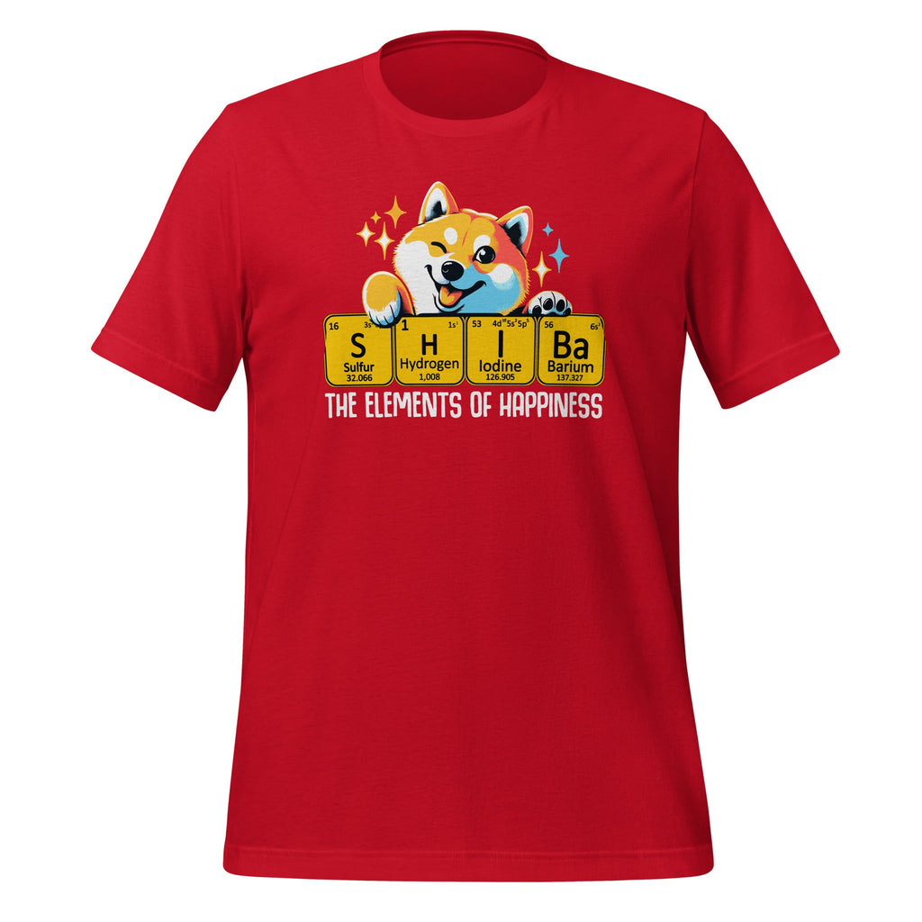 Shiba Elements of Happiness Inu Table of Unisex T-Shirt product image 3