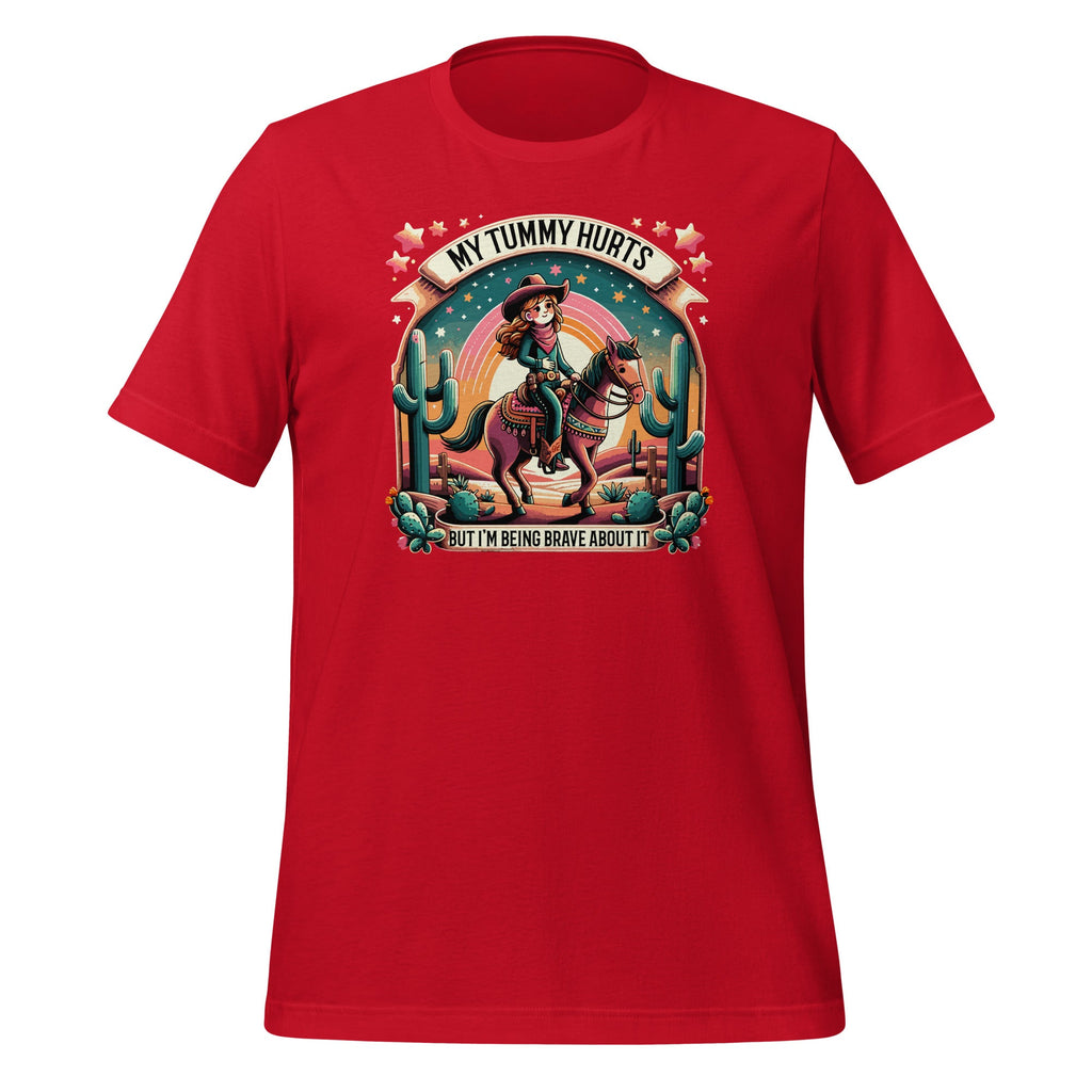 My Tummy Hurts But I'm Being Brave About It Western Cowgirl product image 3
