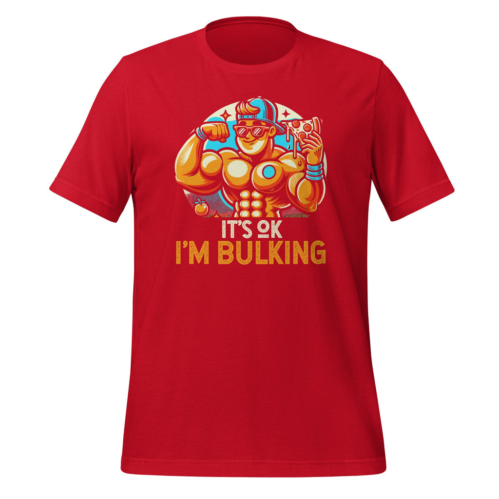 Its Ok Im Bulking Funny Cheat Day Workout Gym Unisex T-Shirt product image 3
