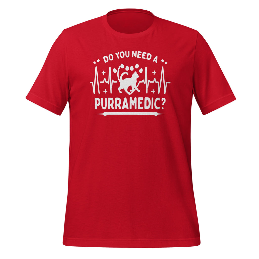 Do You Need A Purramedic? Funny Cat Lover Paramedic Unisex product image 3