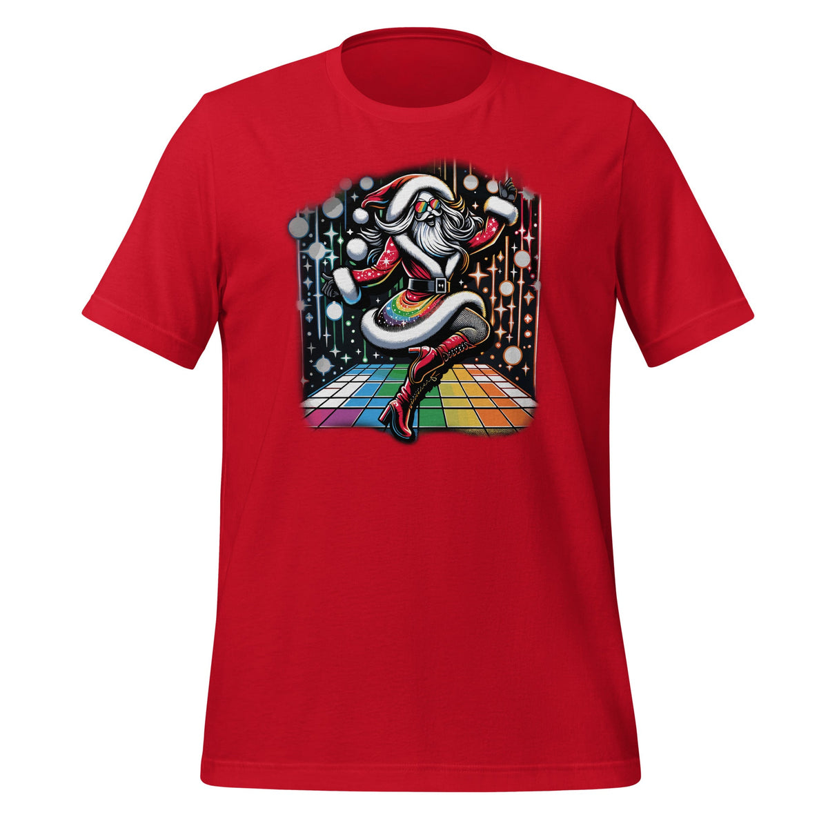Retro Drag Queen LGBTQ Santa Xmas Funny Dancing Disco product image 3