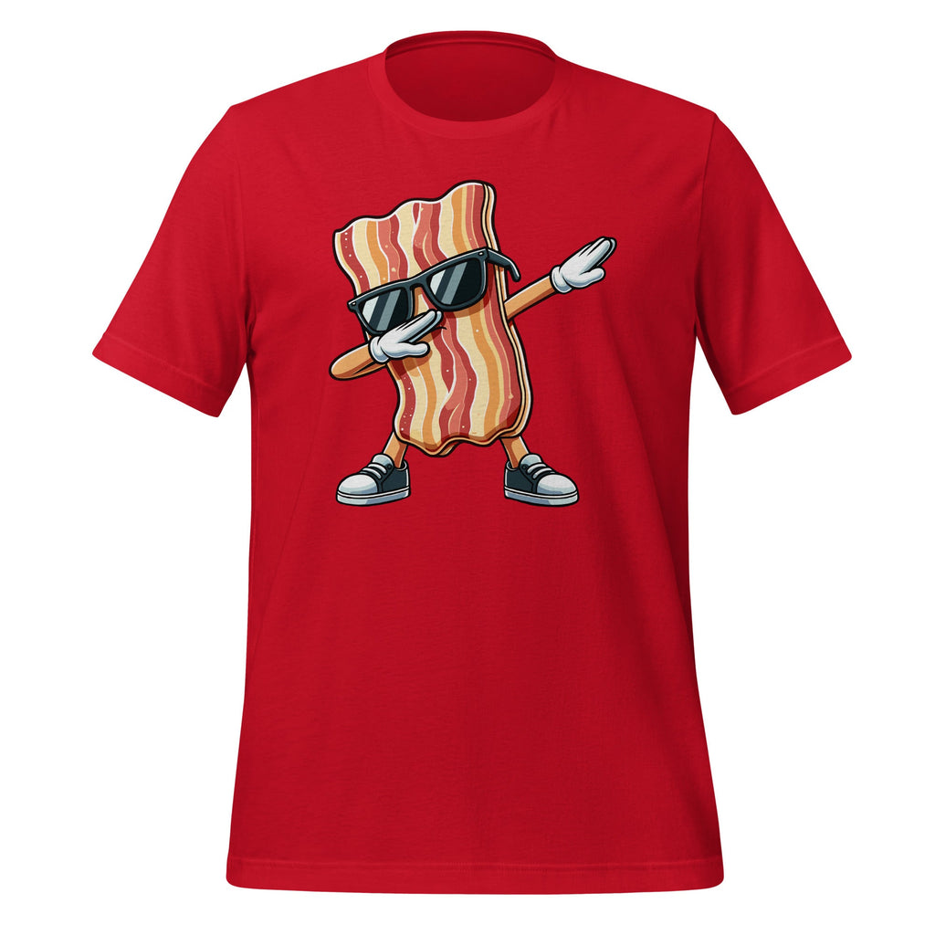 Dabbing Bacon Wearing Sunglasses Dab Dance Unisex T-Shirt product image 3