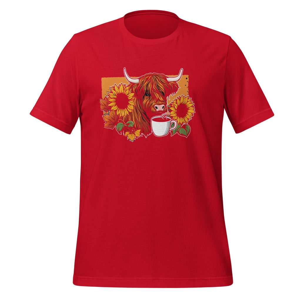 Scottish Highland Cow Sunflower Fall Vibes Coffee Lover product image 3