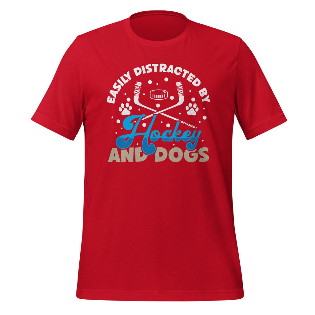 Easily distracted By Hockey and Dogs Animal Sports Lover product image 3