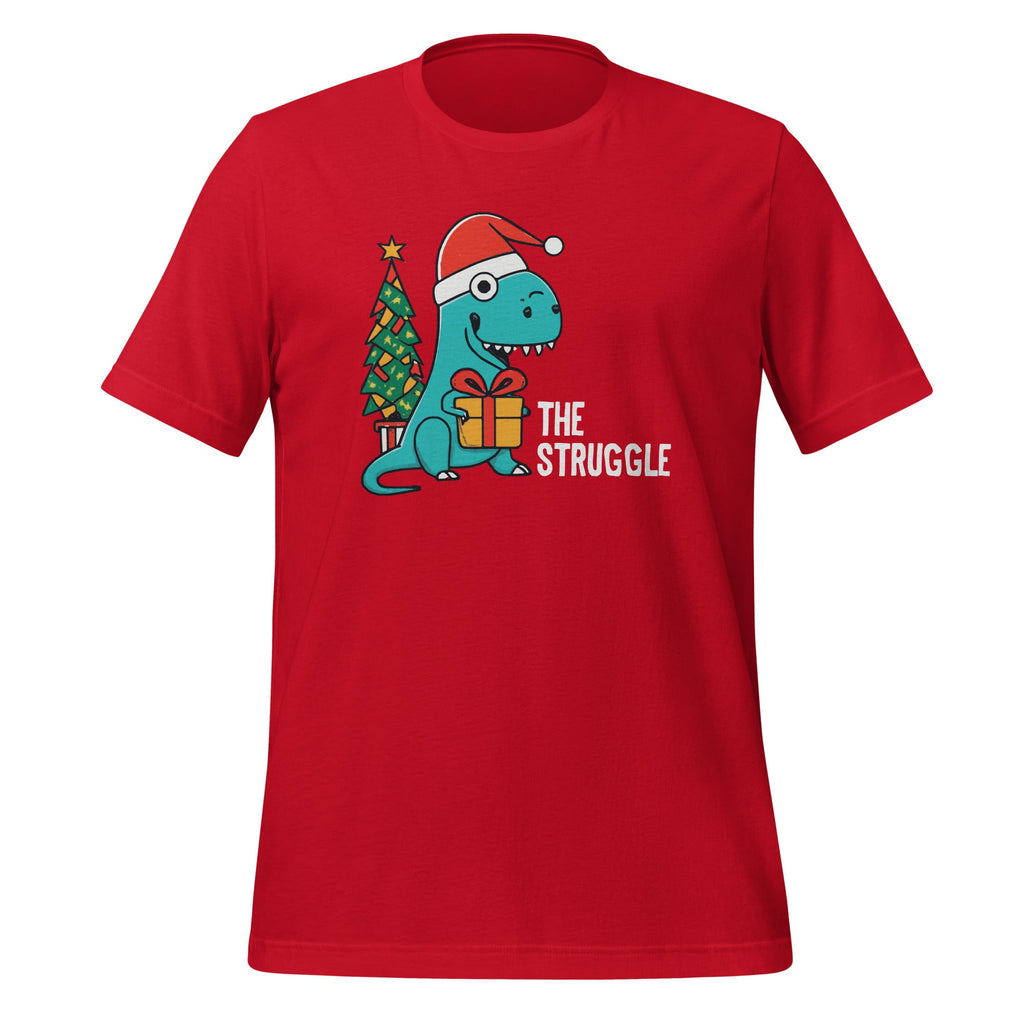 Dinosaur Christmas Tree Rex Struggle Xmas Pajamas Unisex product image 3
