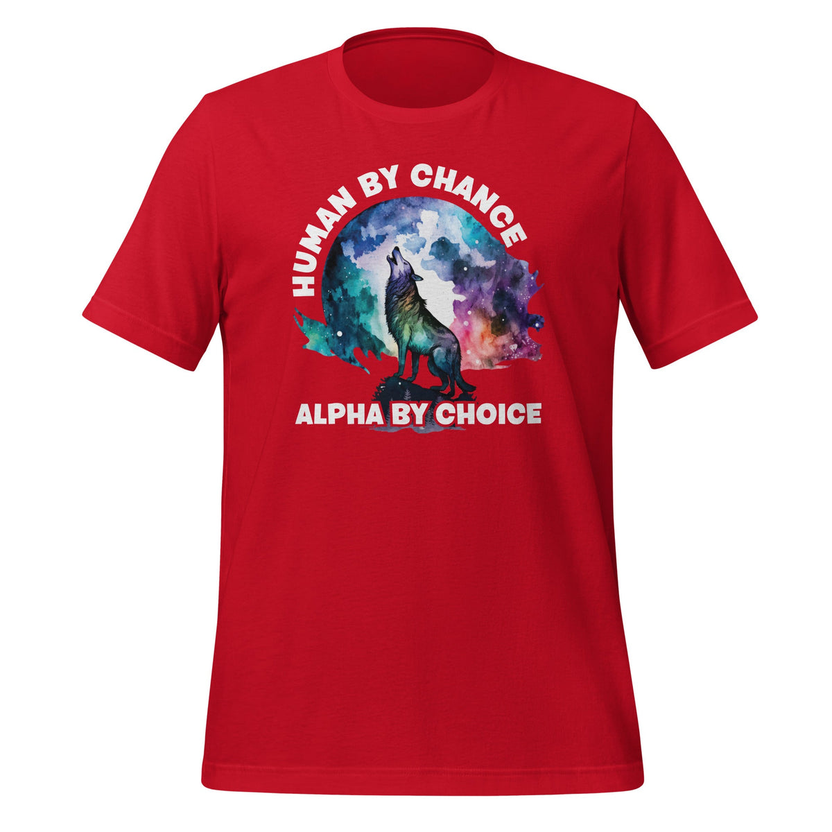 Human By Chance Alpha By Choice Funny Wolf Animal Saying product image 3