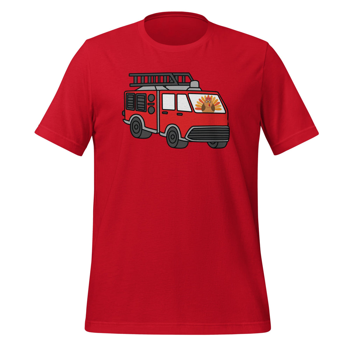 Cute Turkey Pumpkin Fire Truck Thanksgiving Son Unisex product image 3