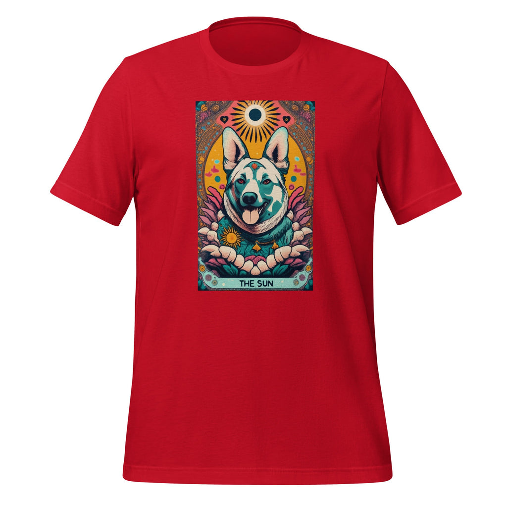 Dog Tarot Card Sun Art Unisex T-Shirt product image 3