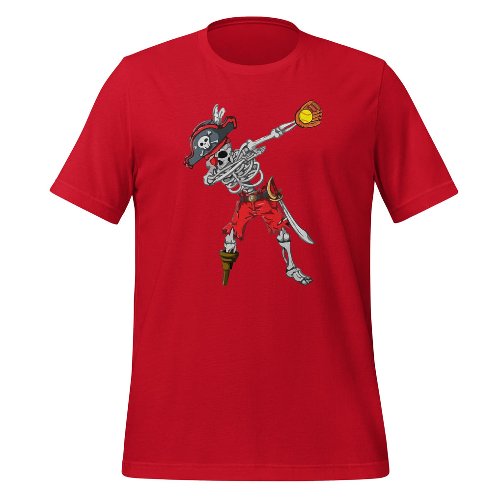 Dabbing Skeleton Pirate Softball Ball Halloween Costume product image 3