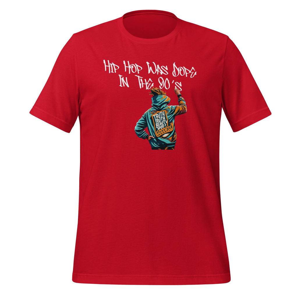 HIP HOP WAS DOPE IN THE 90s Graffiti Retro Rap Music Unisex product image 3