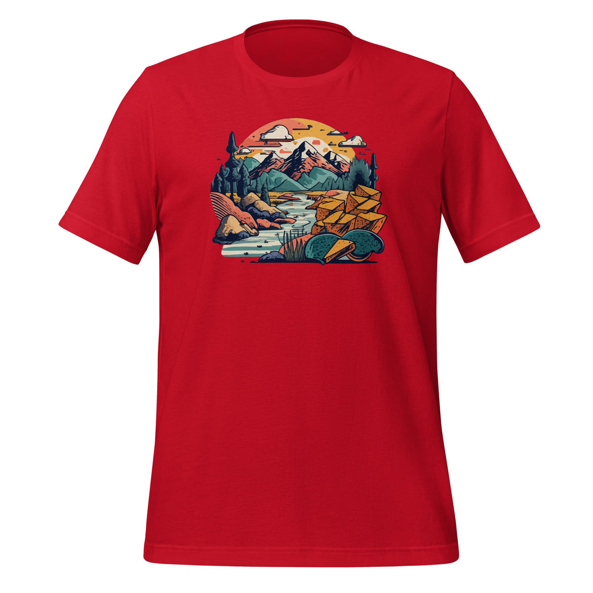 Nacho Chips Mountains Cheese River Surrealist Landscape Day product image 3