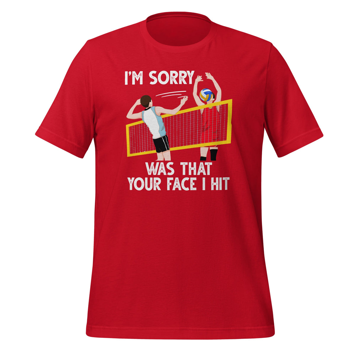 Im Sorry Was That Your Face I Hit Funny Volleyball Sports product image 3