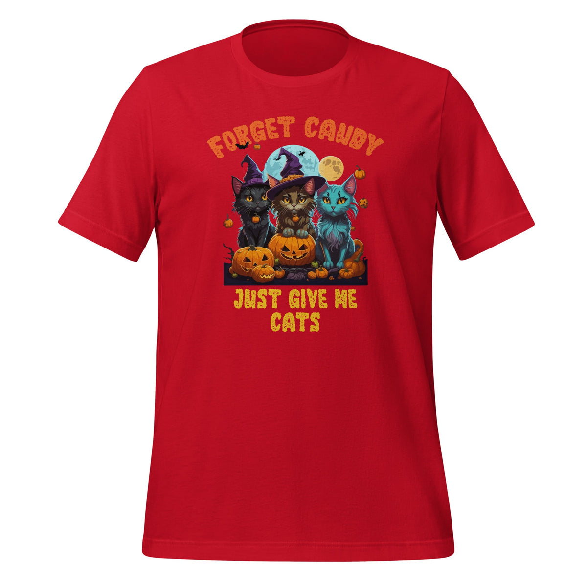 Forget Candy Just Give Me Cats Funny Kitten Witch Halloween product image 3