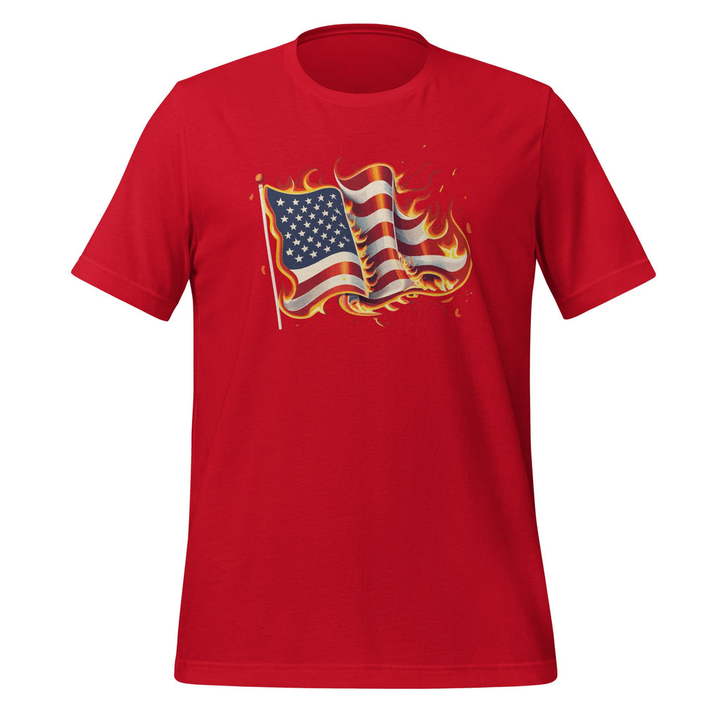 Fire and Flames of America Burning Patriotic Love American product image 3