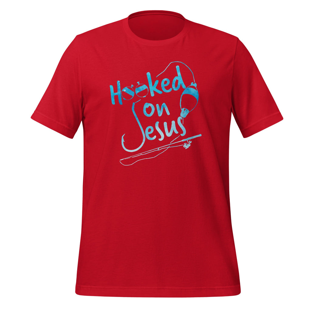 Hooked On Jesus Christian Religious Faith Fishing Saying product image 3