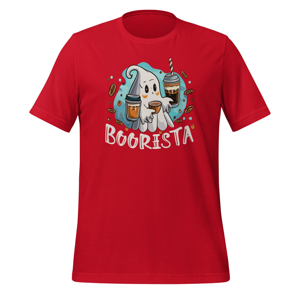 Boorista Boo Coffee Halloween Ghost Barista Unisex T-Shirt product image 3