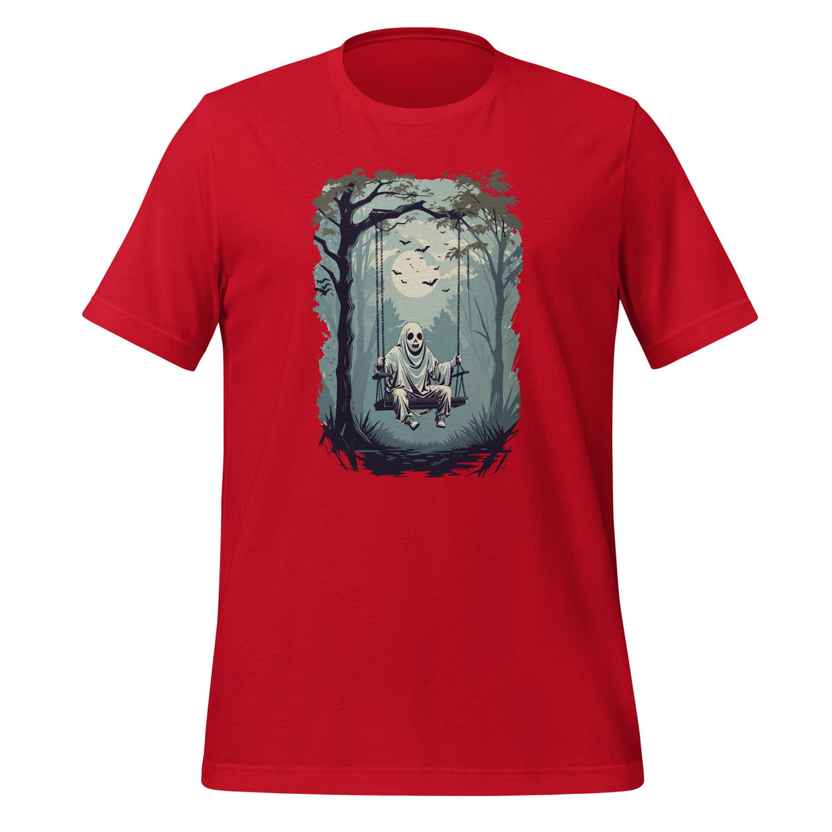 Vintage Floral Ghost On The Swing In Forest Halloween product image 4