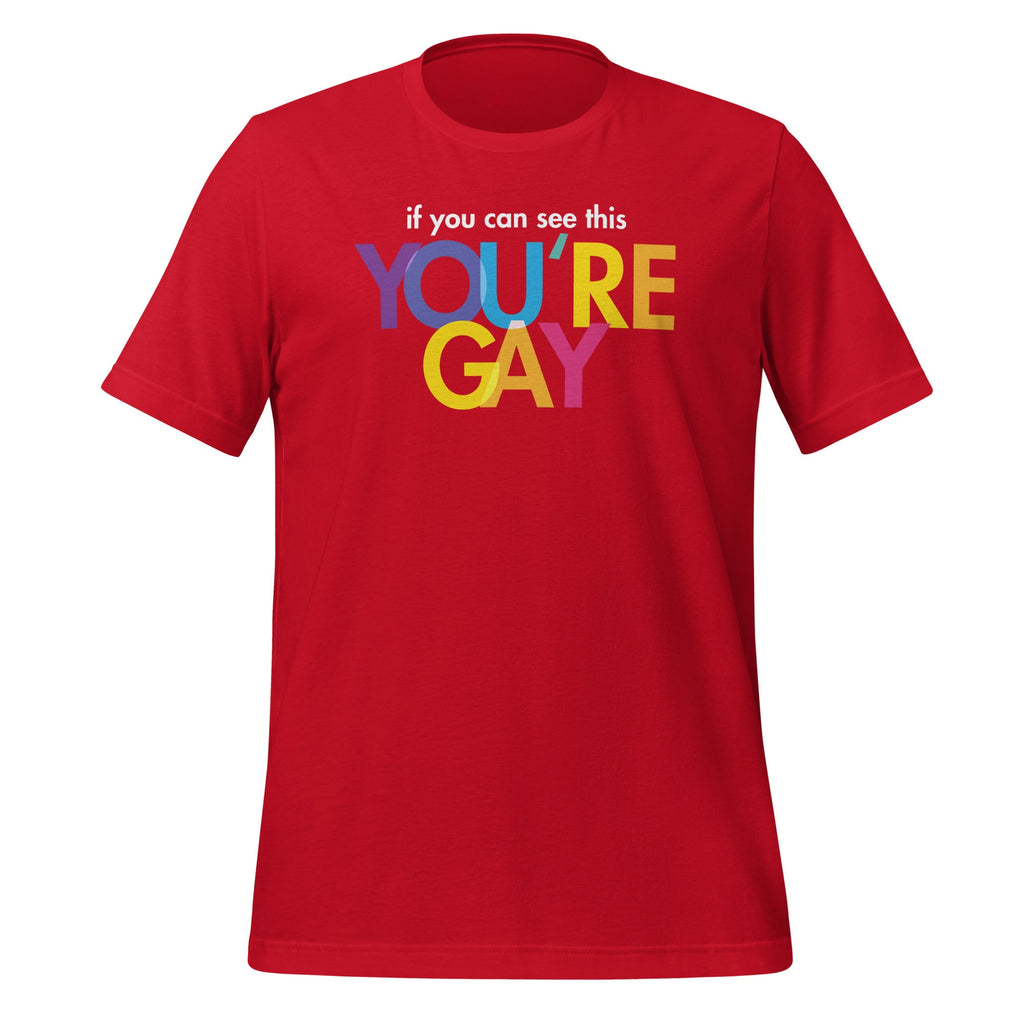If You Can See This You're Gay Funny Pride Saying Unisex product image 4